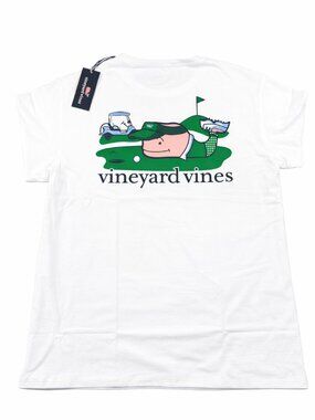 Vineyard Vines XXL Golf Whale Pocket Tee NWT White Graphic Shirt Mens